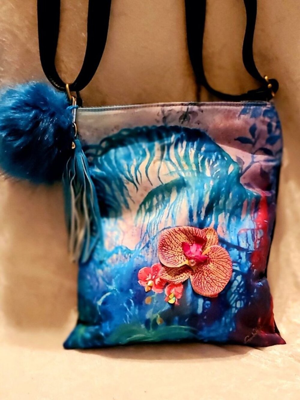 Orchid Fine Art Shoulder Bag